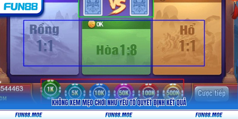 Không nên coi mẹo chơi là yếu tố đảm bảo kết quả